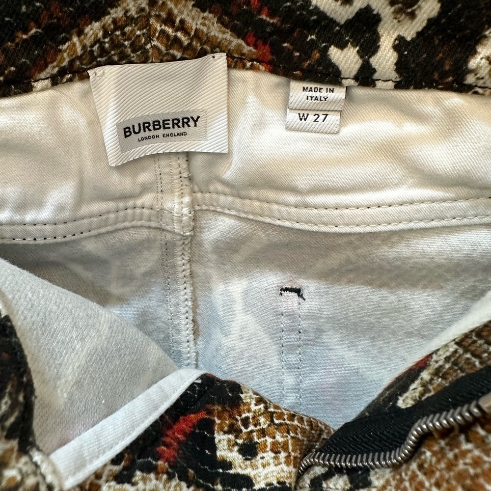 Burberry Cocoa Snake Pattern Pants - image 2